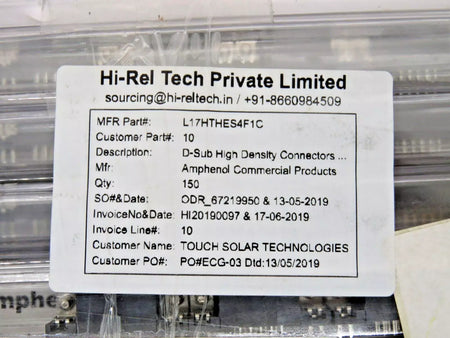 Amphenol L17HTHES4F1C DB15 VGA Connector Male PCB Mount - 90 PCS LOT