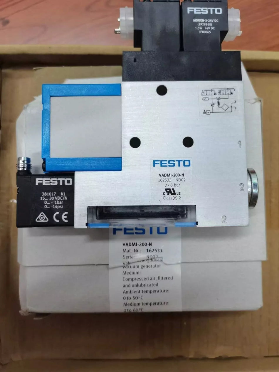 1PC New and original FESTO VADMI-200-N 162533 Vacuum Generator #N3328 YF