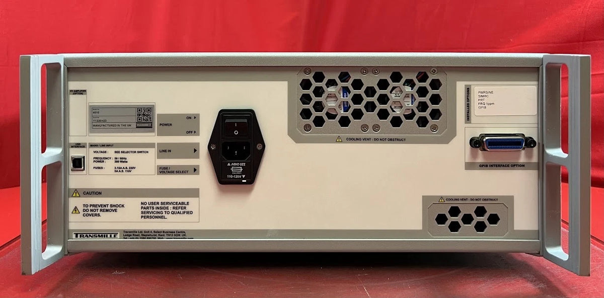 Transmille 4010 Multi Product Calibrator with EA001A Upgrade, GPIB, Accessories
