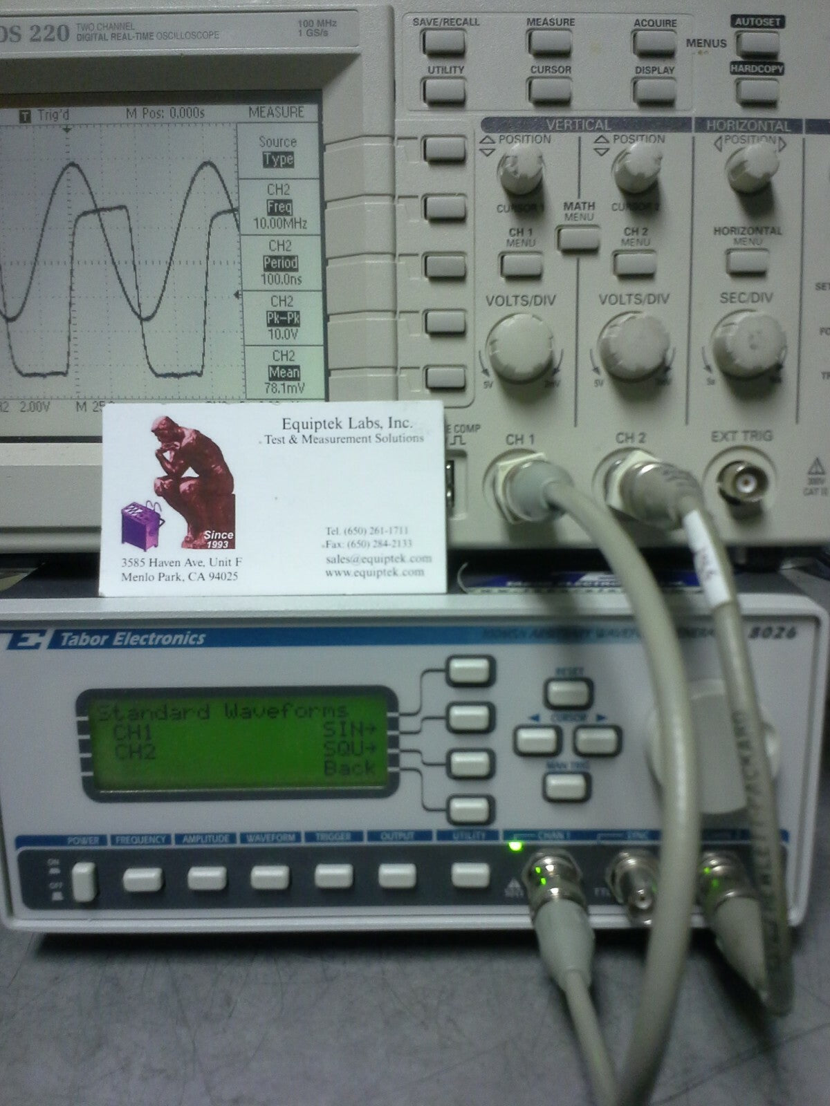 8026 20 MHz Dual Channel Arbitrary Waveform Generator by Tabor Electronics