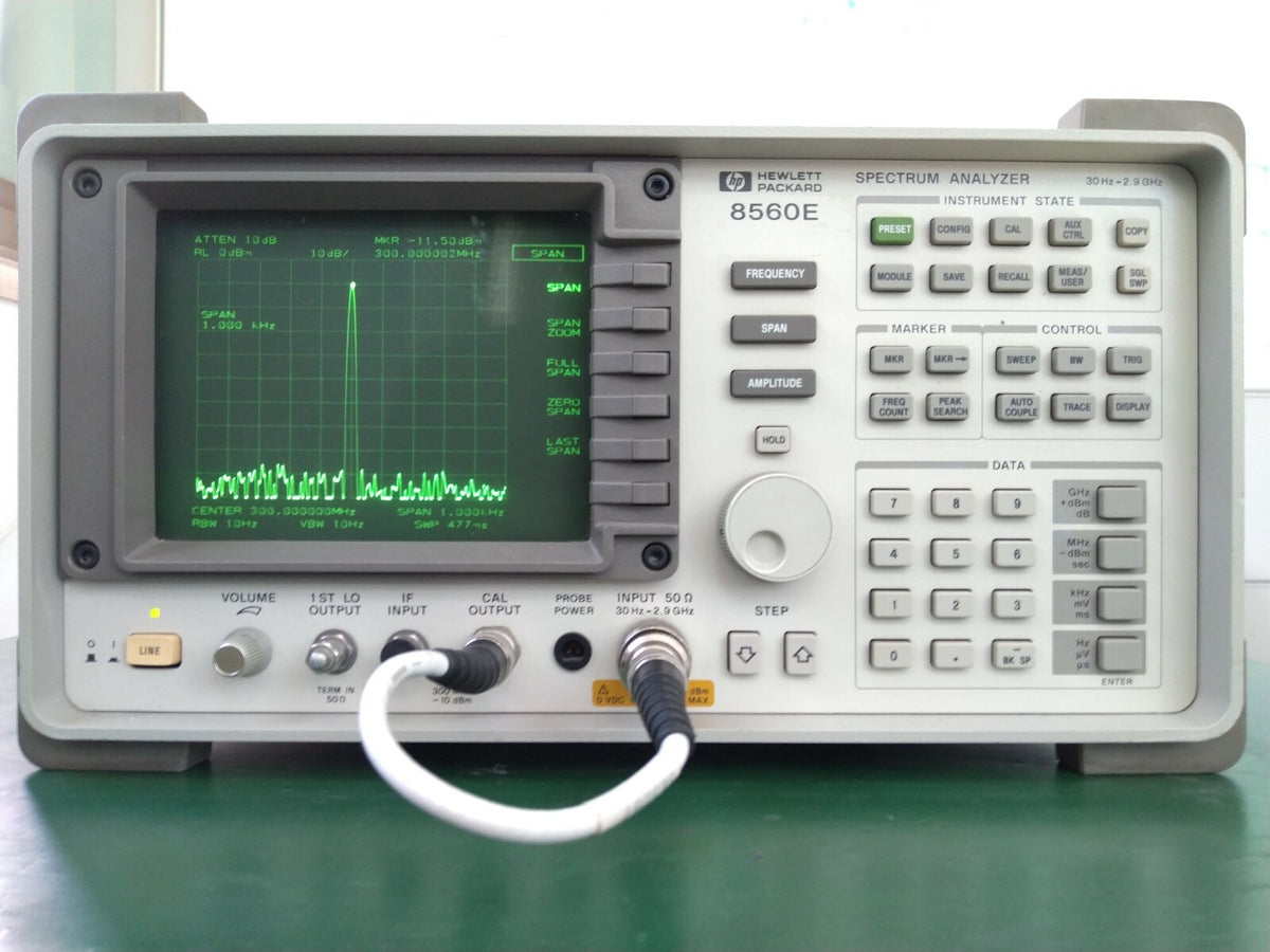 HP Agilent 8560E spectrum analyzer 30Hz to 2.9GHz , Elapsed Time 3170 Hours