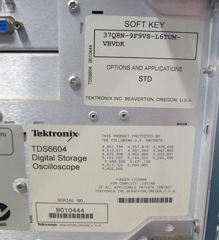 Tektronix TDS6604 Digital Storage Oscilloscope 6GHz 20GS/s