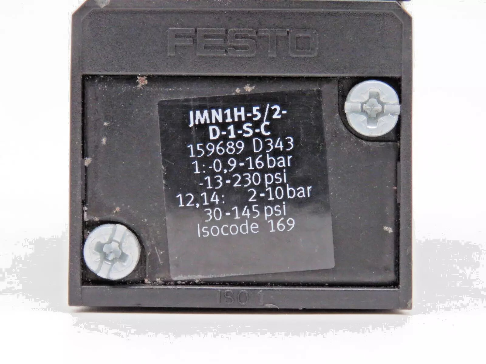 Festo JMN1H-5/2-D-1-S-C Solenoid Valve -0.9-16 Bar