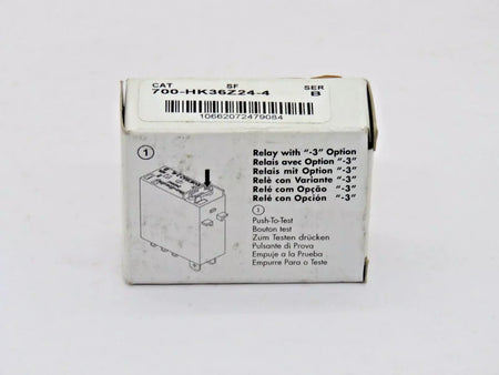 Allen-Bradley 700-HK36Z24-4 Relay 24V 4-Pole DPDT Industrial Control Switch