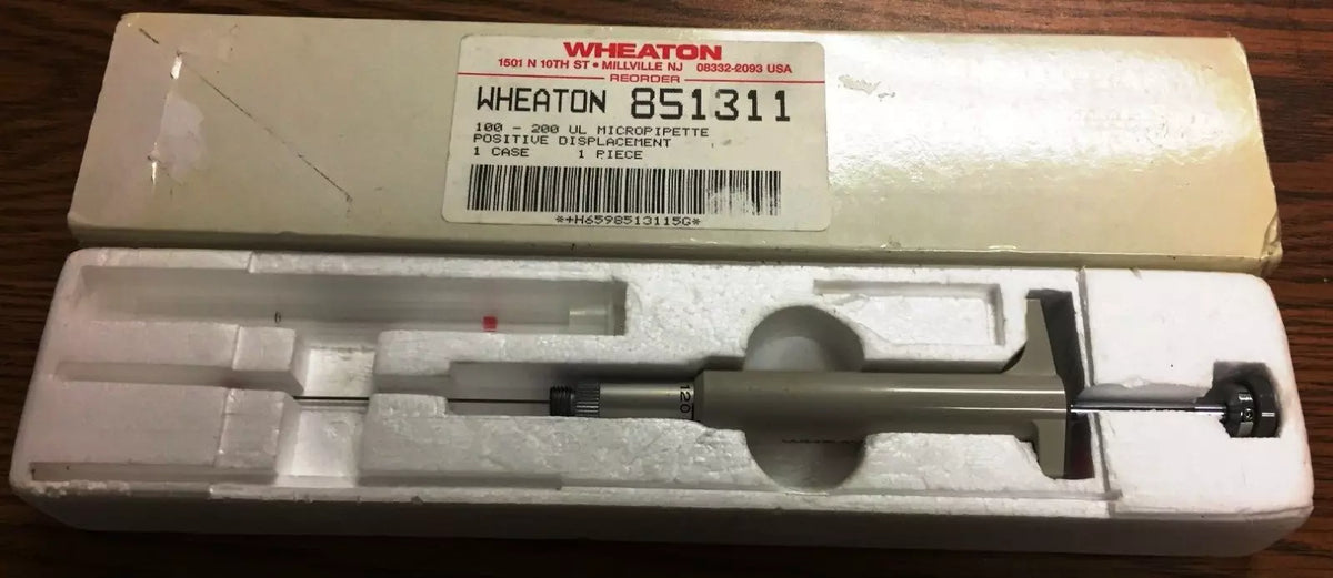 Wheaton 85131 100 to 200UL Micropipette Positive Displacement