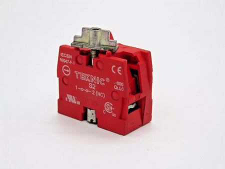 Teknic S2 IEC94751 Red Push-Button Switch Block 220V