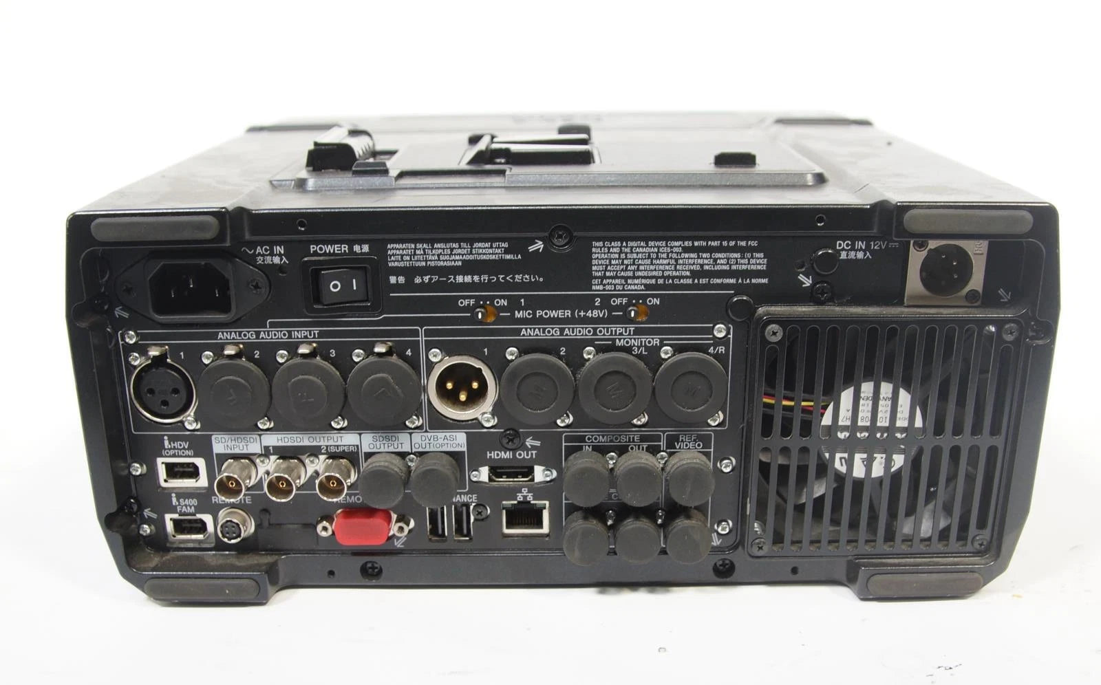 Sony PDW-HR1 XDCAM Professional Disc Field Recorder