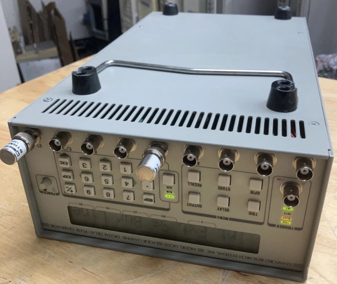 Stanford Research DG535 Delay / Pulse Generator OPT 01, 02, 03. Cal'd with data.