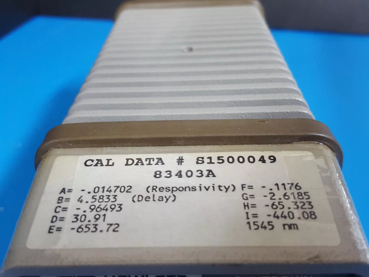 HP 83403A Lightwave Source 300 kHz to 3 GHz 1550 NM SMF 9/125um (0149)