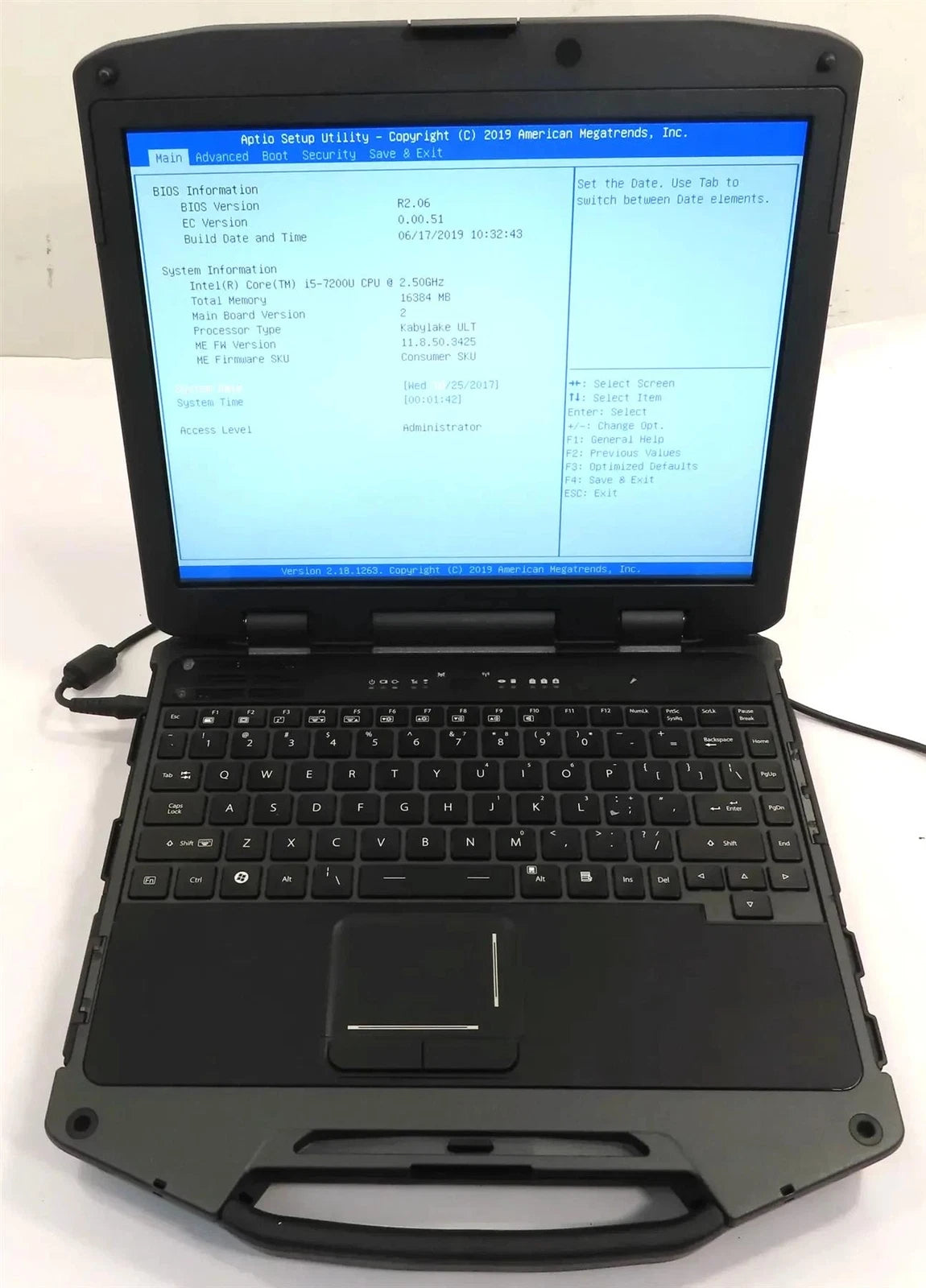 Durabook R8300 Rugged  Core I5 -7200U 2.50GHz 16GB No HD Laptop