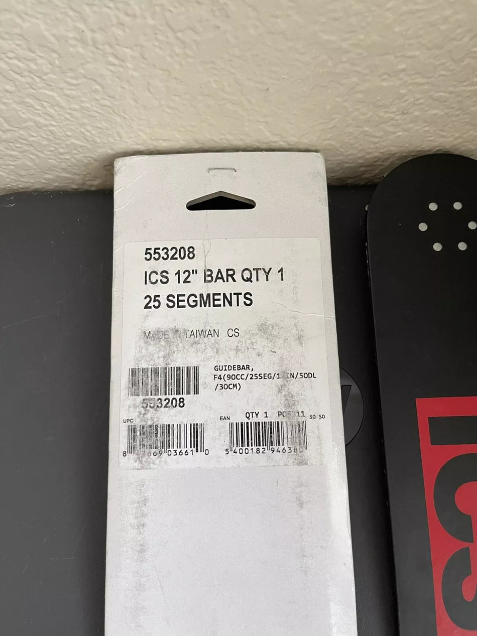 ICS 12 ProFORCE Replacement Guidebar for 695F4 Concrete Chainsaws 553208