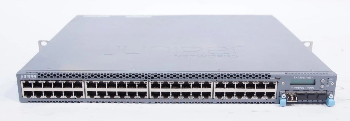 Juniper Networks EX4300-48P 48-port 1GB PoE-Plus with EX-UM-4X4SFP Module
