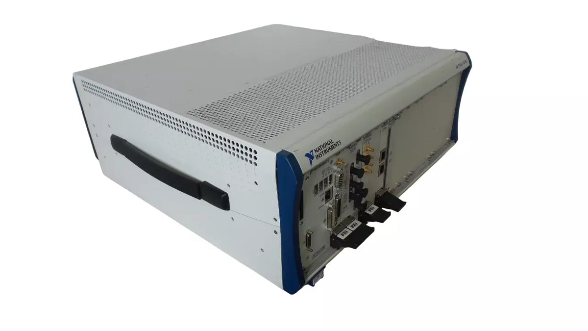 National NI PXIe-1075 Chassis with NI8180, NI8234, NI7965R, NI5610, NI5442