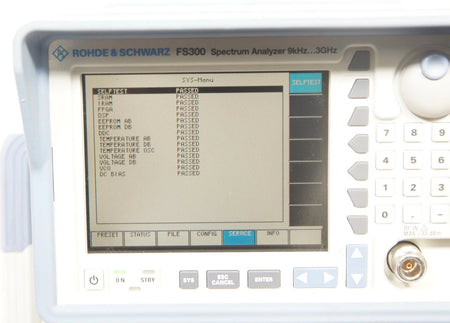Rohde & Schwarz FS300 9kHz - 3GHz Spectrum Analyzer
