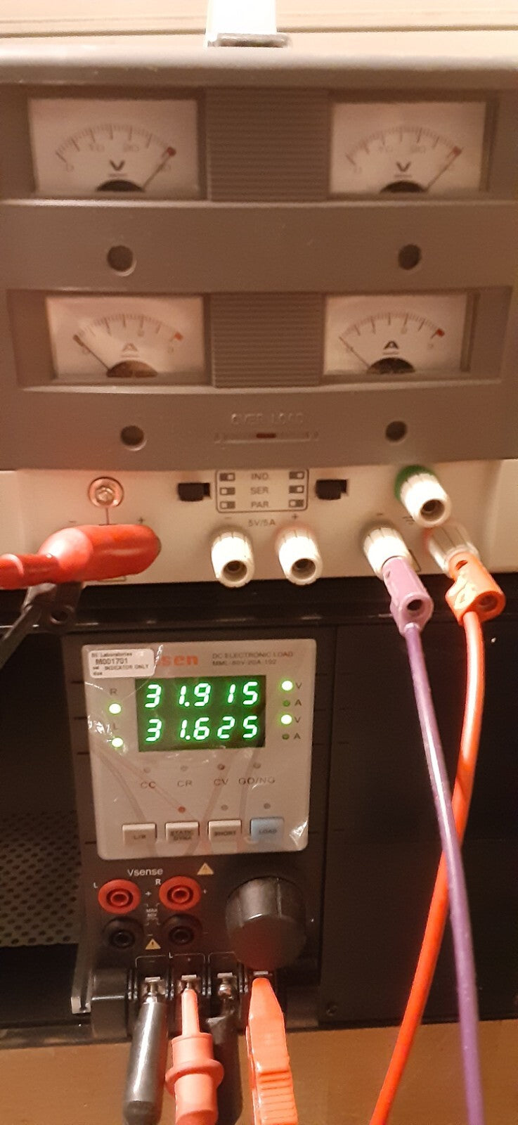Electronic Load Bank 6 Channels 100W 80V 20A Sorensen 80202 x3 & MML-4