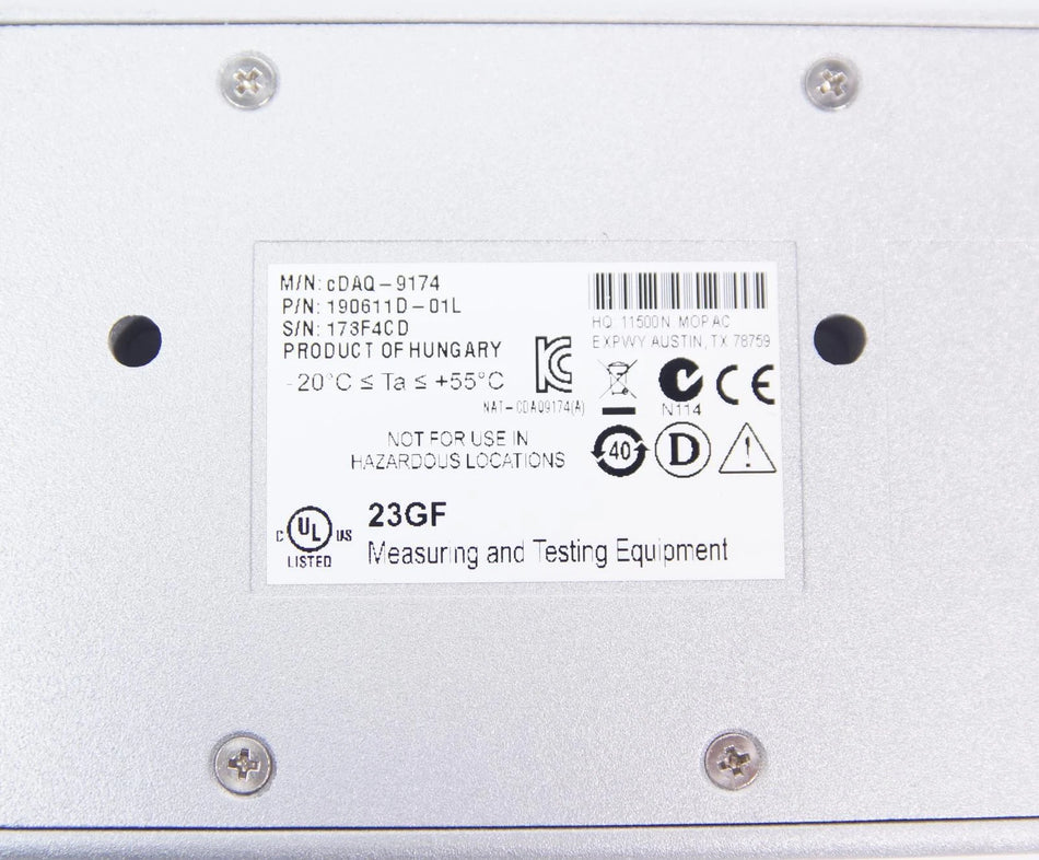 National Instruments NI cDAQ-9174 USB CompactDAQ Chassis, 4-Slot