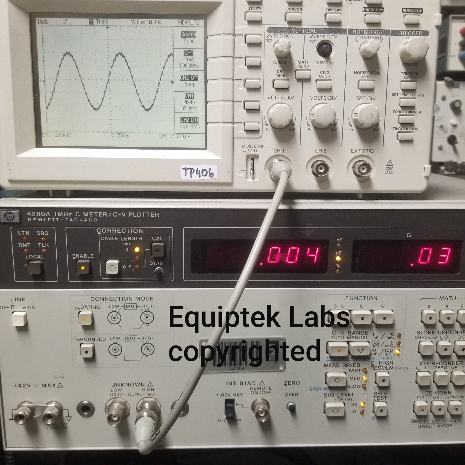 HP 4280A 1 MHz Capacitance Meter
