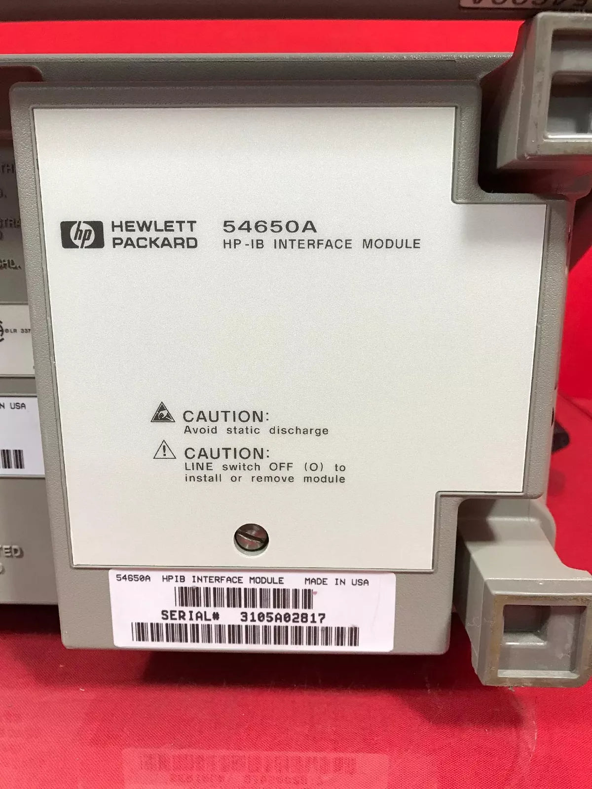 HP 54600A Oscilloscope 100MHz 2 channel S/N 3134A05715 - XG eqpt