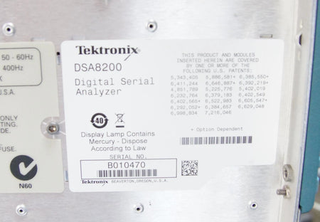 Tektronix DSA8200 Digital Serial Analyzer Sampling Oscilloscope DSA
