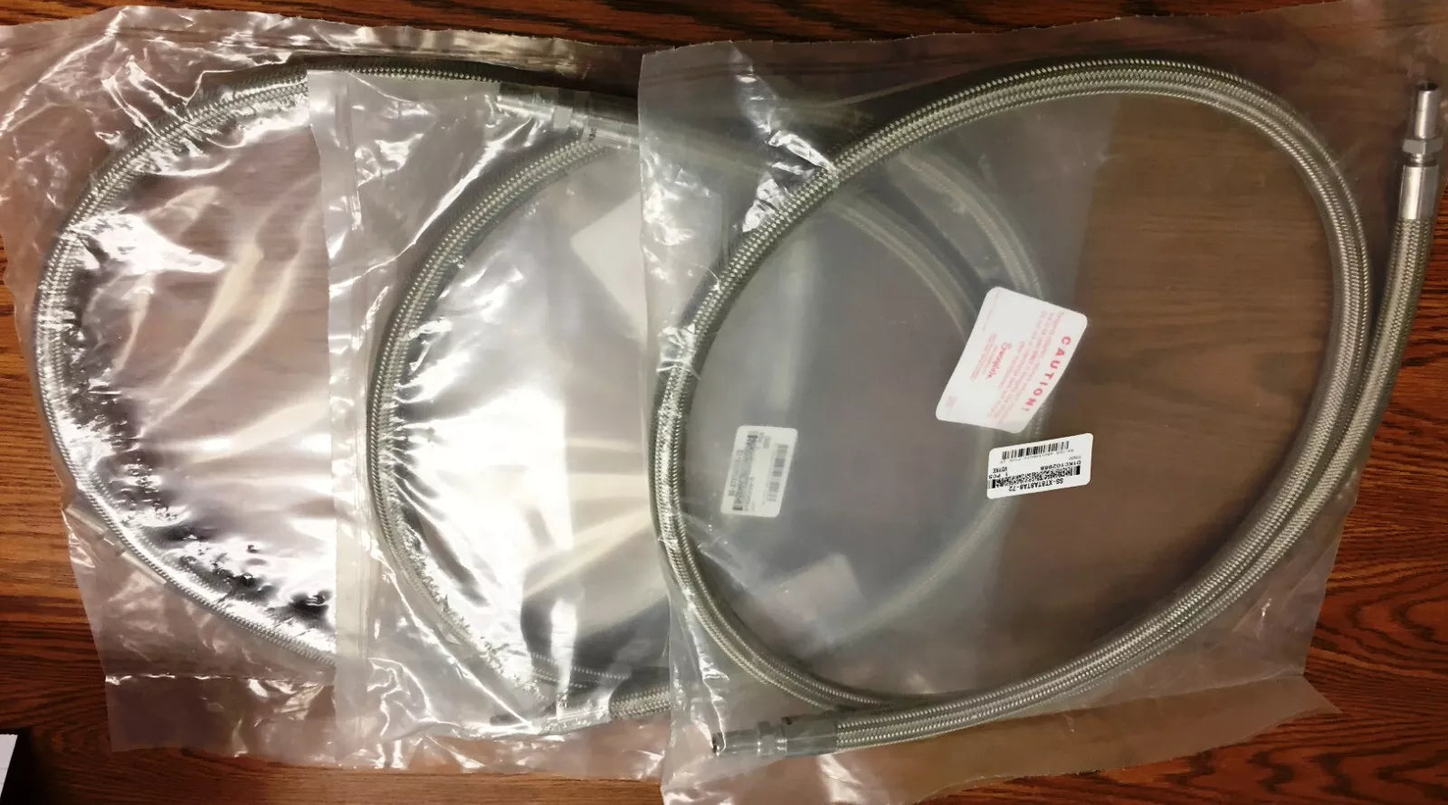 Swagelok SS-XT8TA8TA8-72 Smooth Bore PTFE Hose 0.50T x 72” L SS Braided-XT Seri