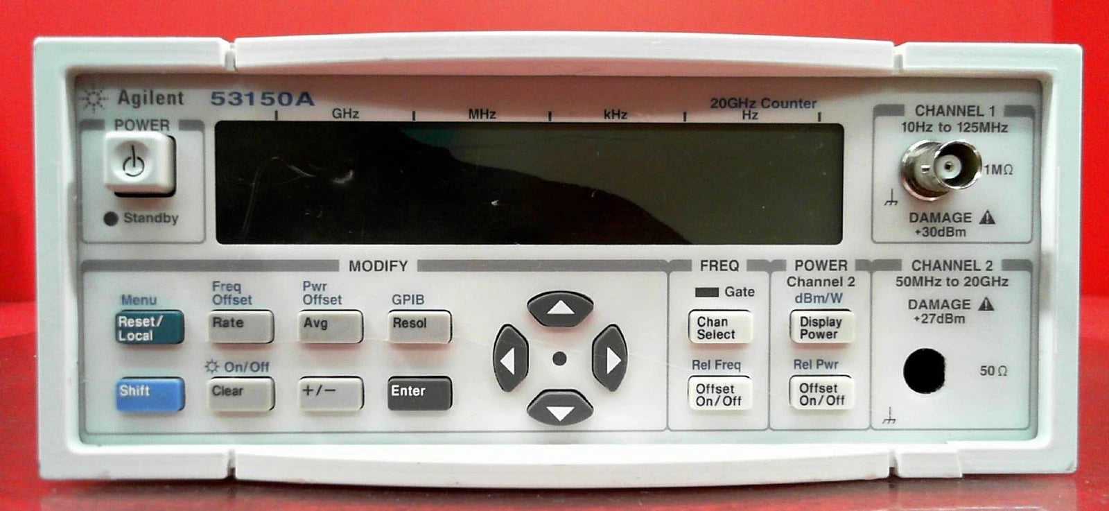 HP Agilent 53150A US40502967 Microwave Frequency Counter 20 GHz