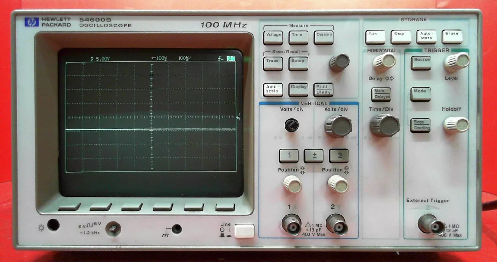 HP - Agilent - Keysight 54600B Oscilloscope 2 Channel 100 MHz SN: 3409A02423 - XG eqpt