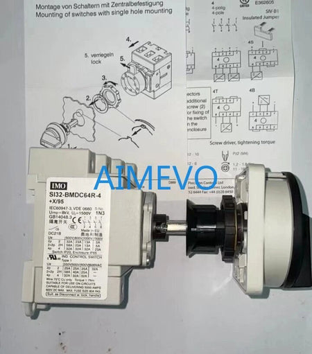 32A Disconnect Switch Sl32-BMDC64R-4+X/95 O/OFF-I/ON #VTT8 CH