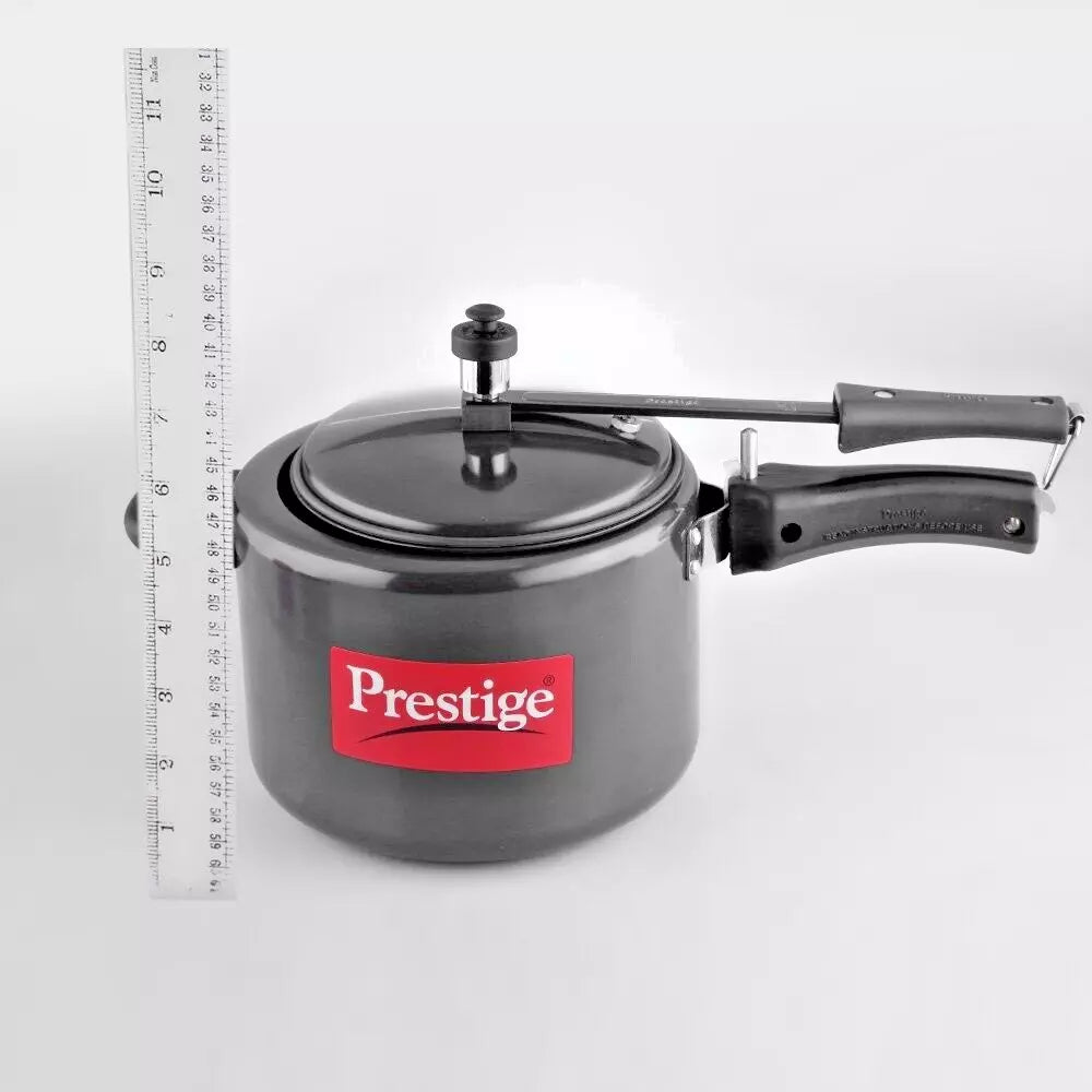 Prestige Nakshatra Plus Aluminium Inner Lid Pressure Cooker 5 Litres Black