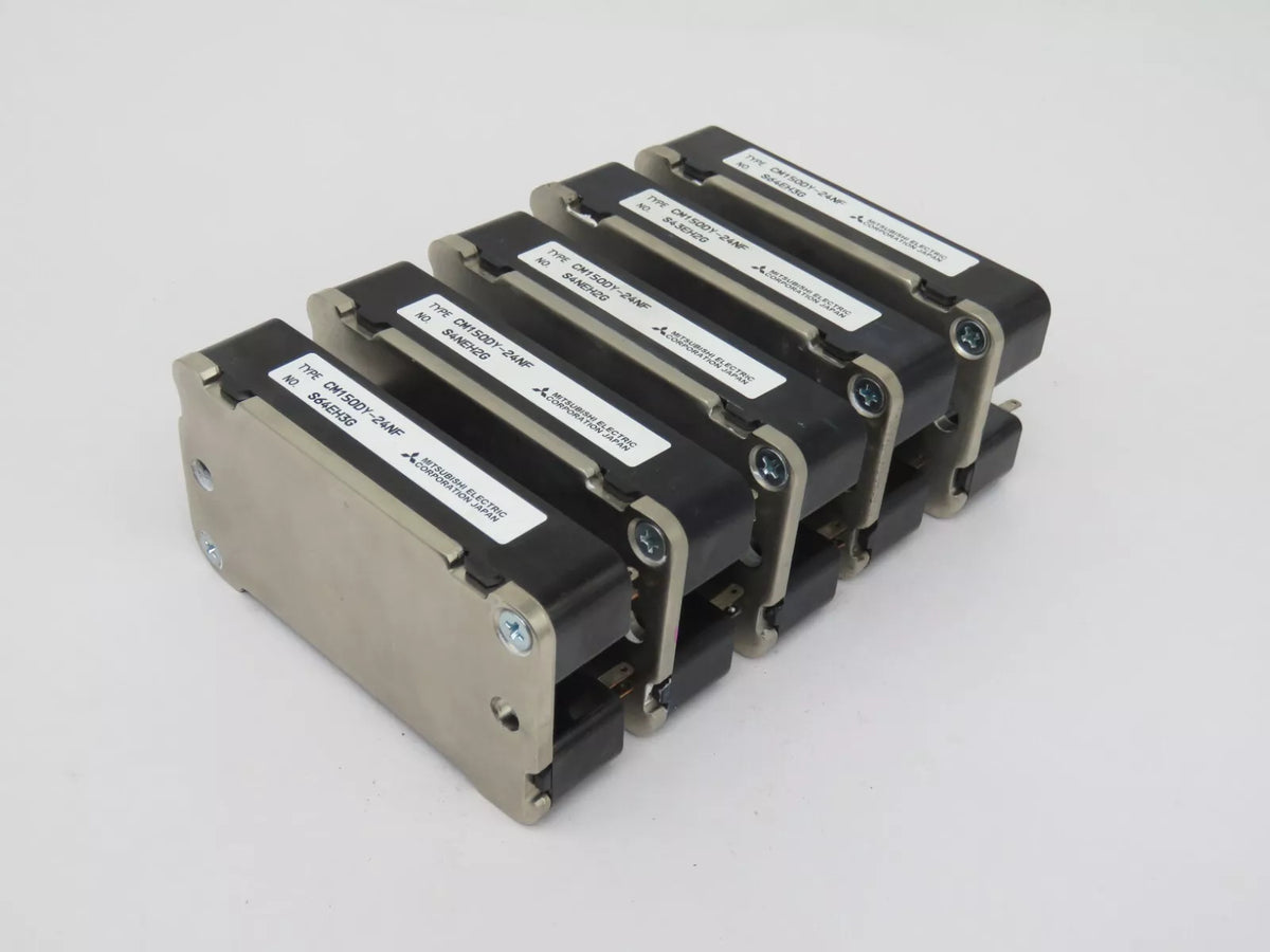 Set of 5 Mitsubishi Electric CM150DY-24NF IGBT Module 150 Amp 1200V Lot