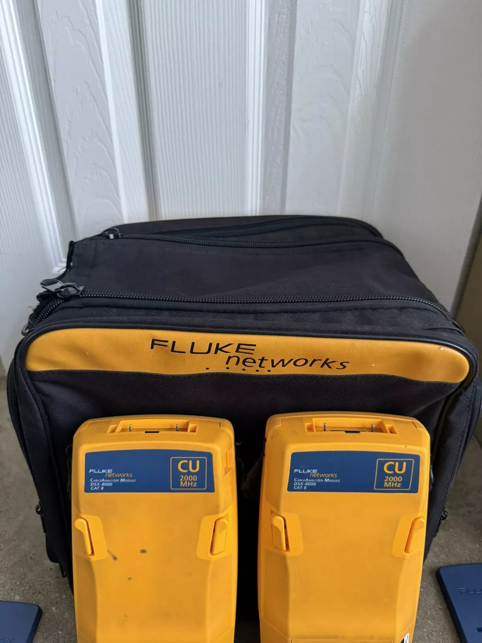 FLUKE Networks DSX-8000 Cable Certifier Tester Kit (Calibrated 2022)