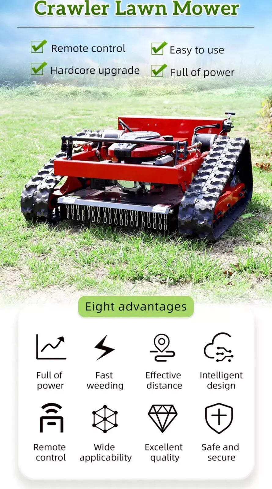 Remote Control Field Grass Cutter HT 550