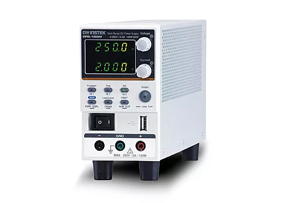 GW Instek PFR-100M DC Power Supply Multi-Range Fanless 100W 250V 2A