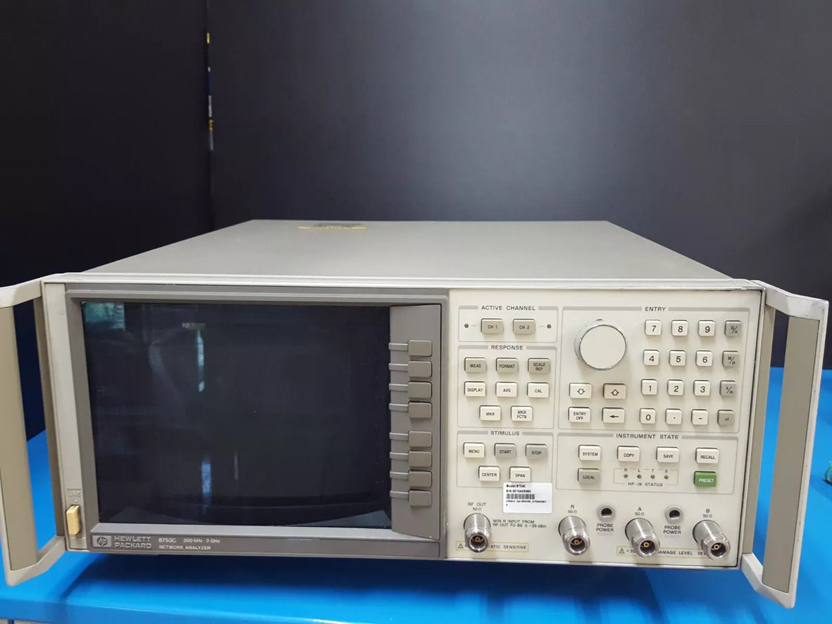 HP 8753C 3GHz Network Analyzer with 85046A 3GHz S-Parameter