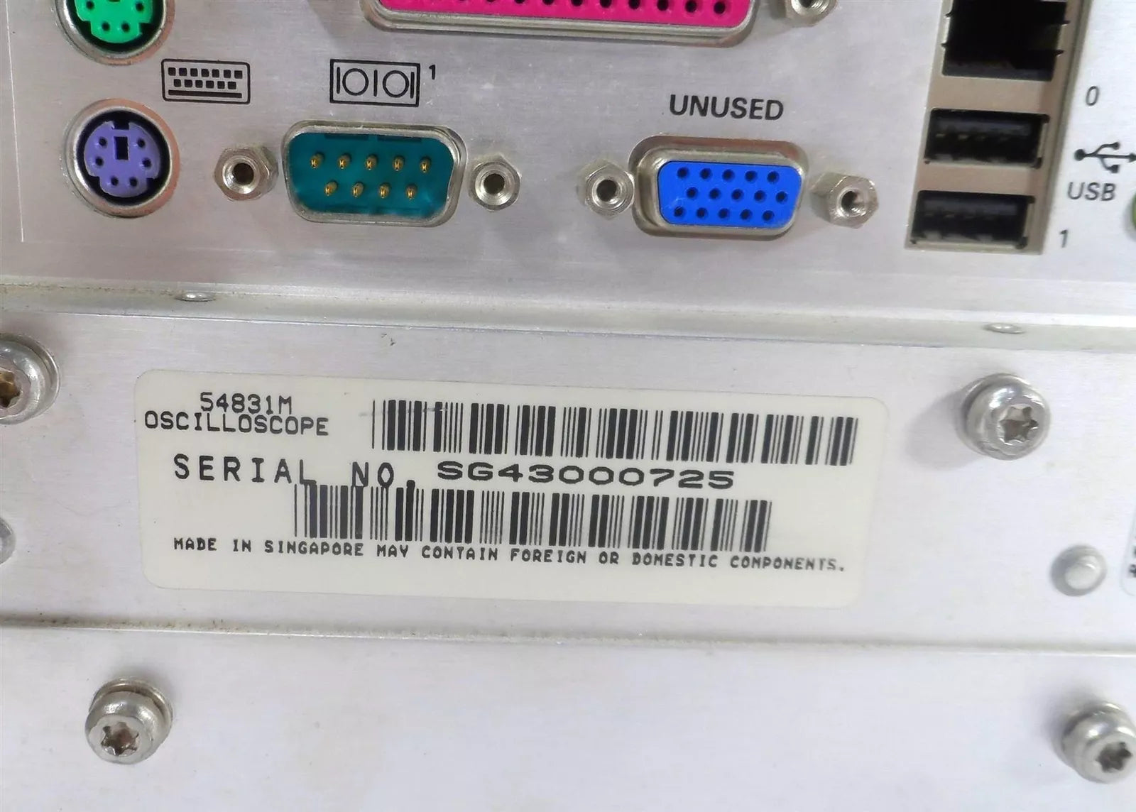 Agilent Infiniium Oscilloscope 54831M 600 MHz 4 GS/a