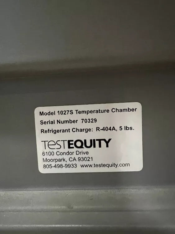 TestEquity 1027S Environmental Chamber, -73°C to +175°C, SN 70329