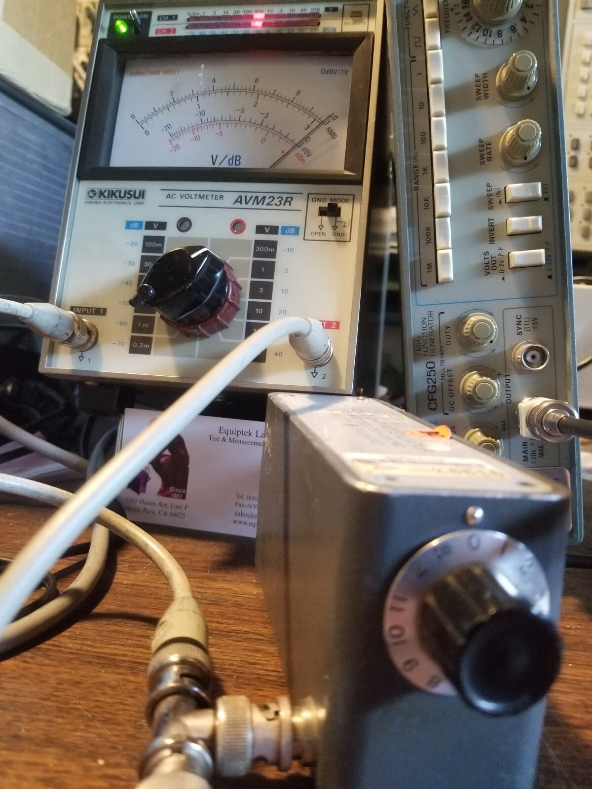 Wideband AC Voltmeter 10uV to 100V - AVM23R by Kikusui