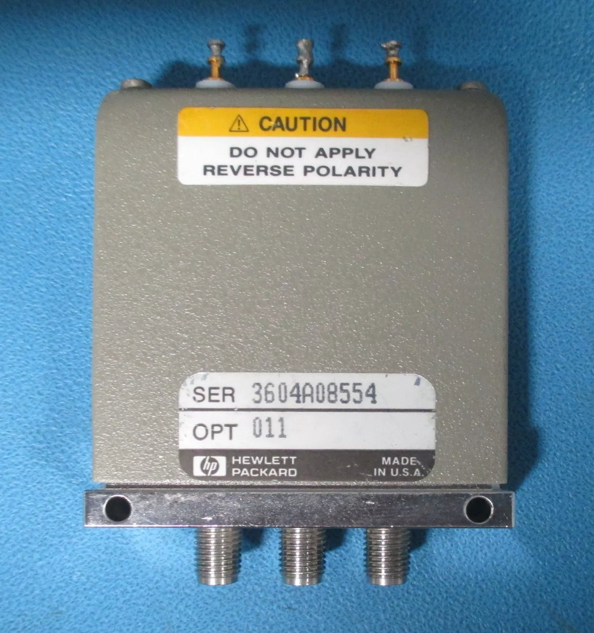 HP Agilent 8762B Coaxial Switch DC to 18 GHz SPDT Option 011