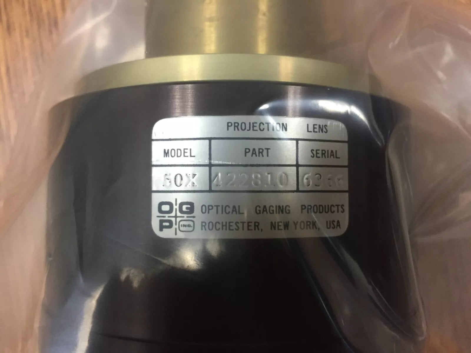 OGP Model 50X, P/N 422810 Lens
