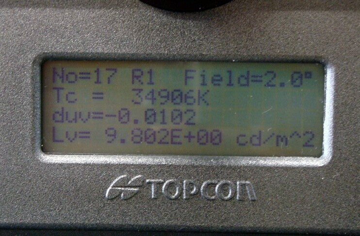 TOPCON SR-2 Spectroradiometer
