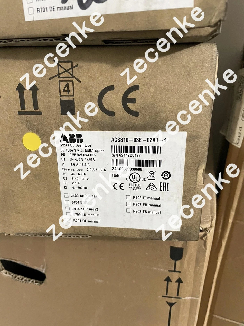 New ABB ACS310-03E-02A1-4 Frequency Inverter Fast Shipping FedEx or DHL