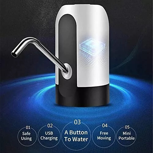 Automatic Wireless Portable Mini Rechargeable Water Bottle Can Dispenser Pump
