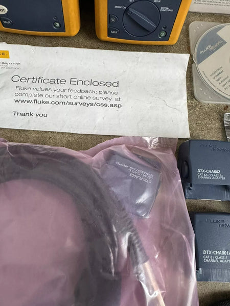 Fluke Networks DTX-1800 Cat6 Cat6a Cable Tester Analyzer Kit