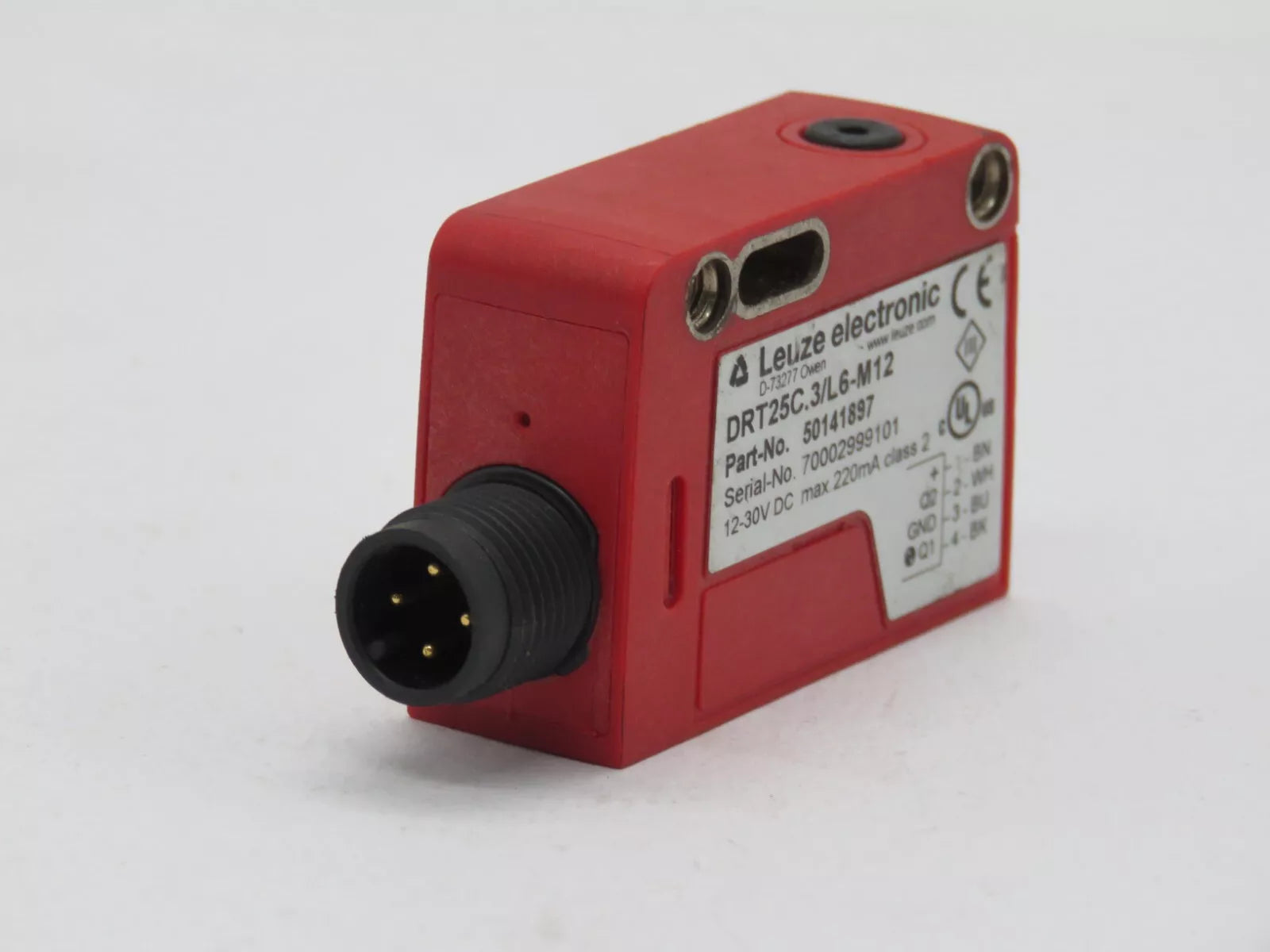 Leuze 50141897 DRT25C.3/L6-M12 Dynamic Reference Diffuse Sensor