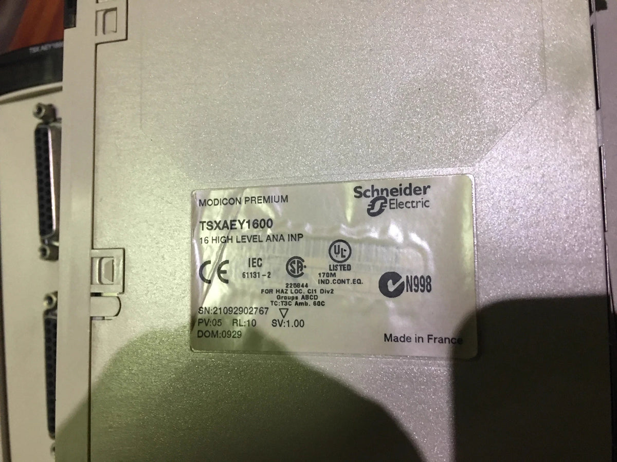 Modicon Premium TSXAEY1600 - Advanced Programmable Logic Controller