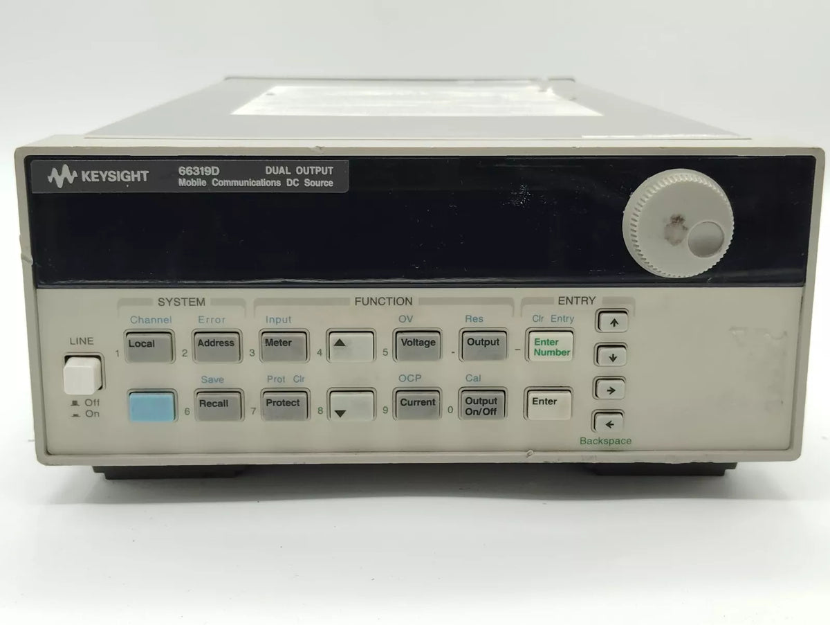 Keysight 66319D Dual Output Mobile DC Power Supply 15V 3A Battery Emulator GPIB