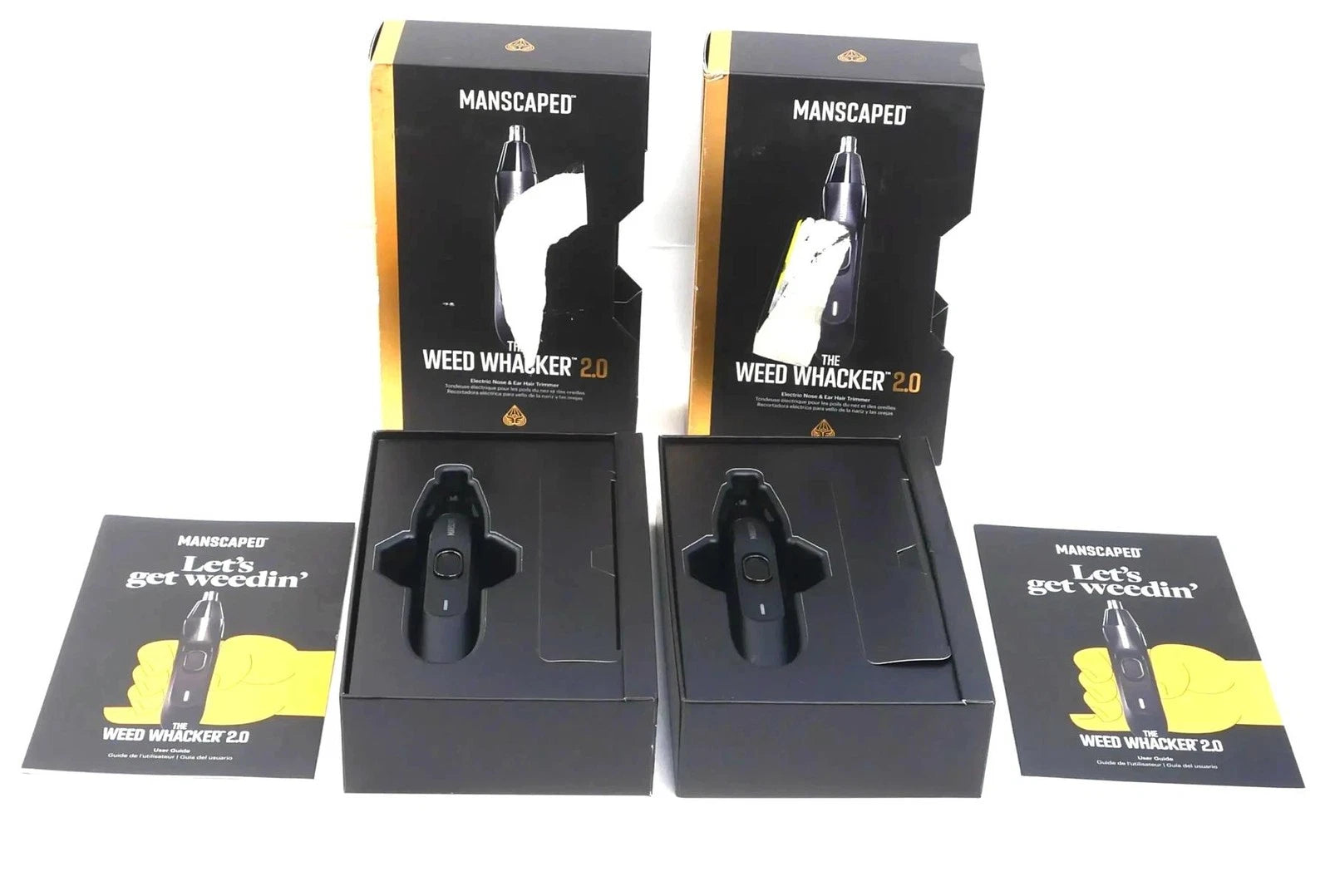 Lot of 2 Manscaped The Weed Whacker 2.0 Ear & Nose Hair Trimmer- Free Shipping