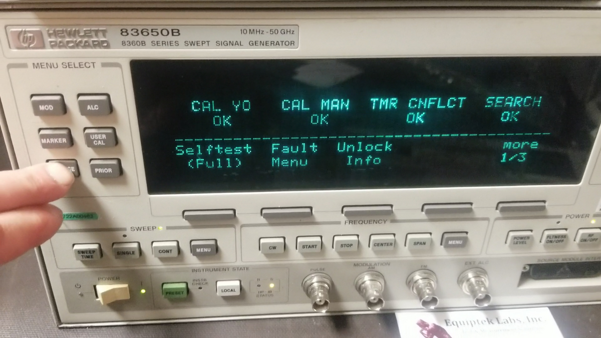 HP 83650B Signal Generator 10-50 GHz