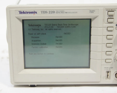 Tektronix TDS 220 2Ch Digital Real Time Oscilloscope 100MHz 1GS/s