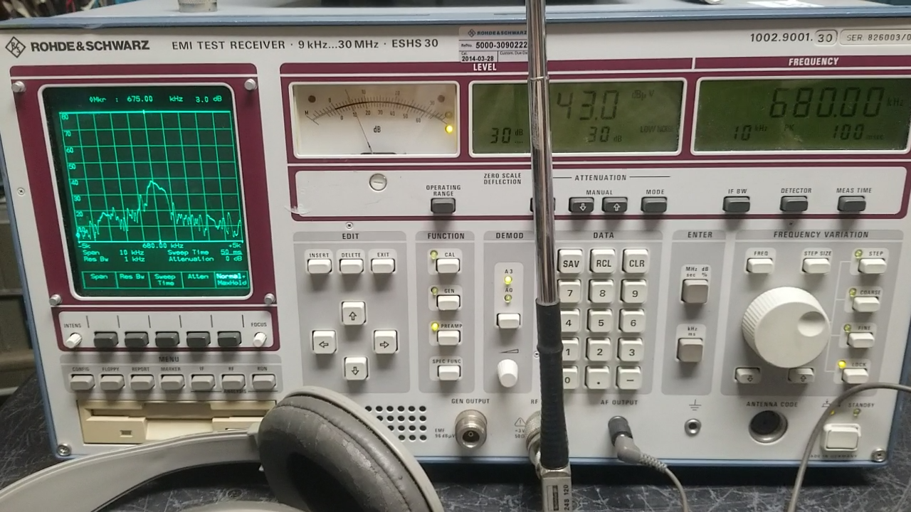 Rohde & Schwarz ESHS30 EMI Receiver 9kHz - 30 MHz RF Interference Measurements