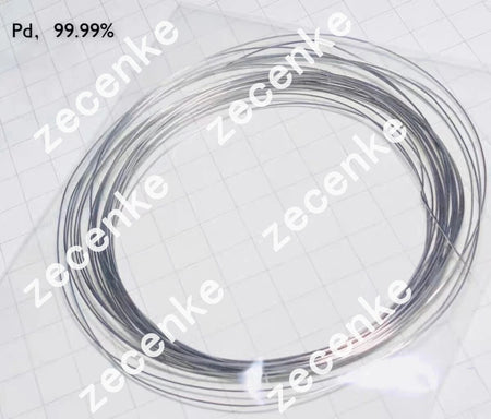 99.95% Purity Palladium Pd Wire Sample 1mm Diameter 10mm Length